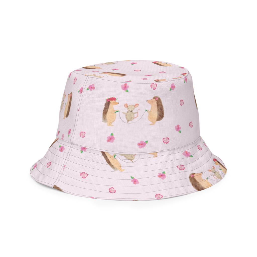 Sonnenhut Igel Seilhüpfen Sonnenhut, Sommerhut, Fischerhut, Anglerhut, Wendehut, Wendecap, Wendemütze, Sonnenmütze, zweifarbiger Hut, Strandhut, Freizeithut, Outdoorhut, Tiermotive, Gute Laune, lustige Sprüche, Tiere, Igel, Maus, Seilspringen, Seilhüpfen, Kinder, Kindergarten