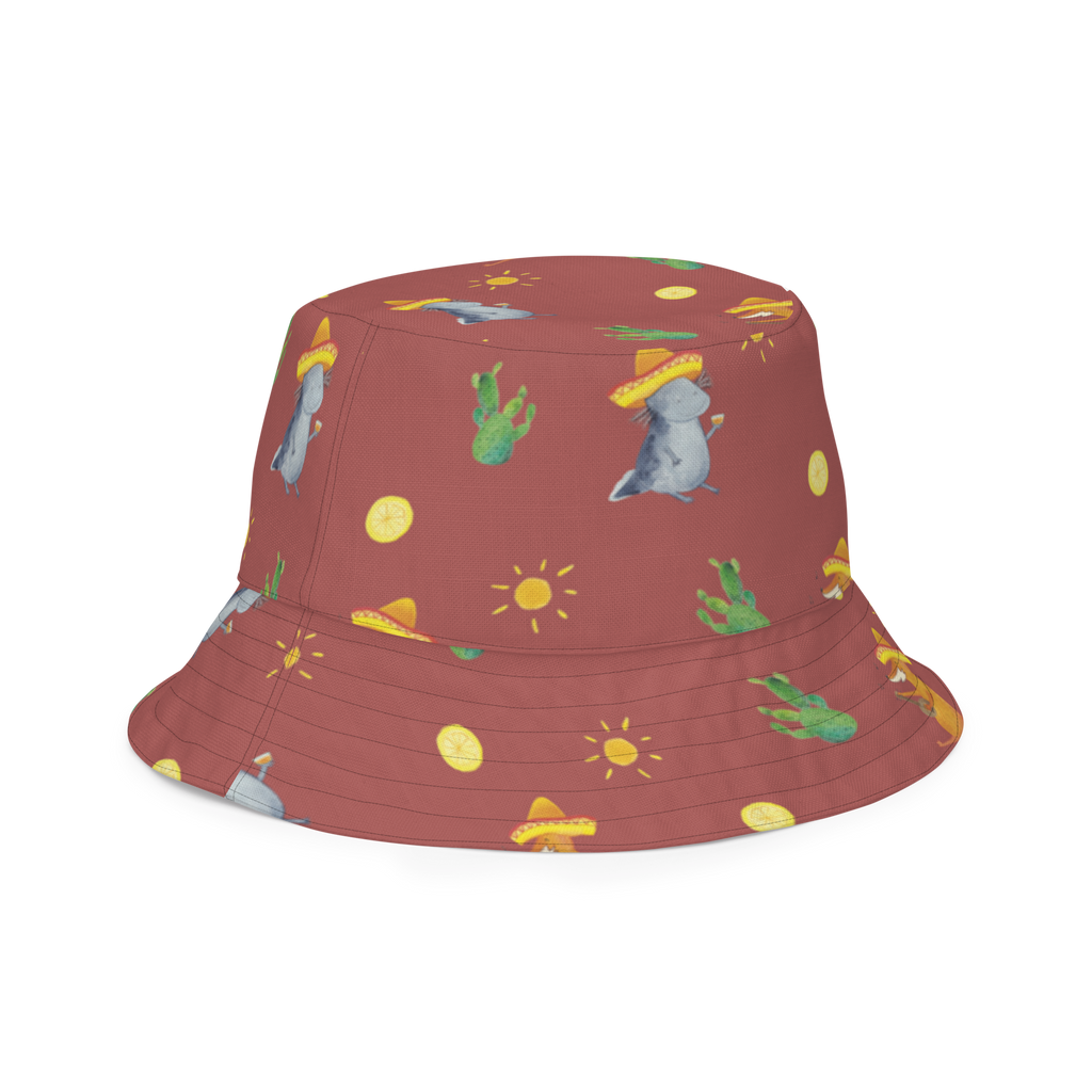 Sonnenhut Axolotl Tequila Sonnenhut, Sommerhut, Fischerhut, Anglerhut, Wendehut, Wendecap, Wendemütze, Sonnenmütze, zweifarbiger Hut, Strandhut, Freizeithut, Outdoorhut, Axolotl, Molch, Mexico, Mexiko, Sombrero, Zitrone, Tequila, Motivation, Spruch, Schwanzlurch, Lurch, Lurche, Axolot, Feuerdrache, Feuersalamander