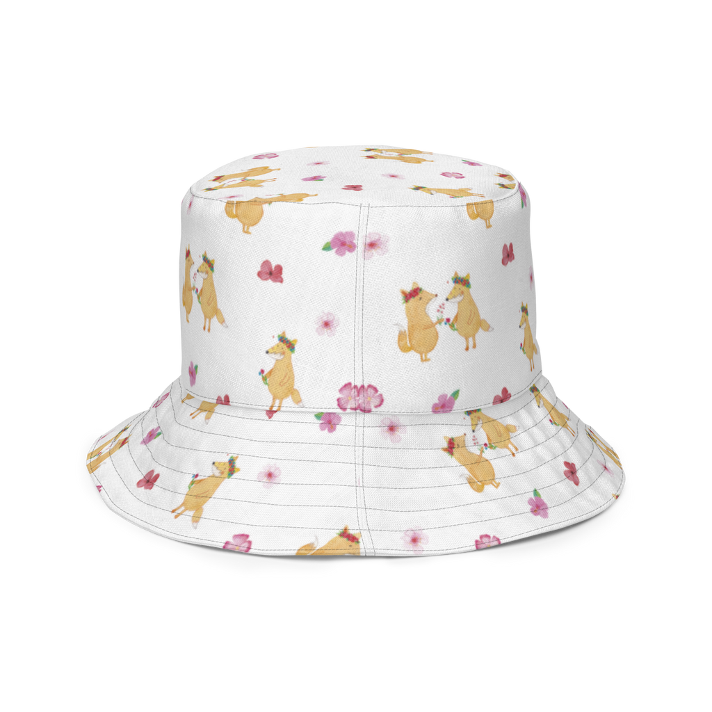 Sonnenhut Fuchs Blumenliebe Sonnenhut, Sommerhut, Fischerhut, Anglerhut, Wendehut, Wendecap, Wendemütze, Sonnenmütze, zweifarbiger Hut, Strandhut, Freizeithut, Outdoorhut, Fuchs, Füchse, Fox, Liebe, Freundin, Fuchsmädchen, Blumenmädchen, Freundinnen, Liebesbeweis, Blume, Blumen, Motivation, Freude, ich, mich, Selbstliebe