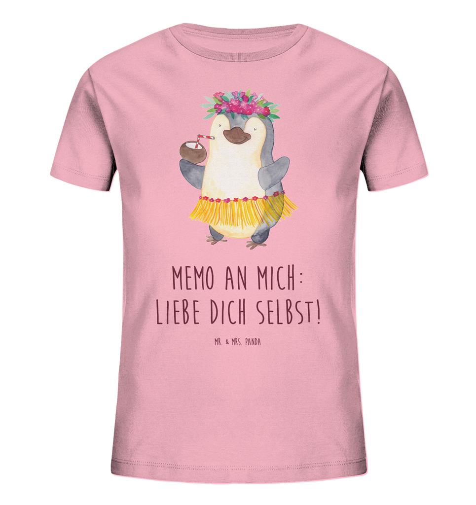 Organic Kinder T-Shirt Pinguin Kokosnuss