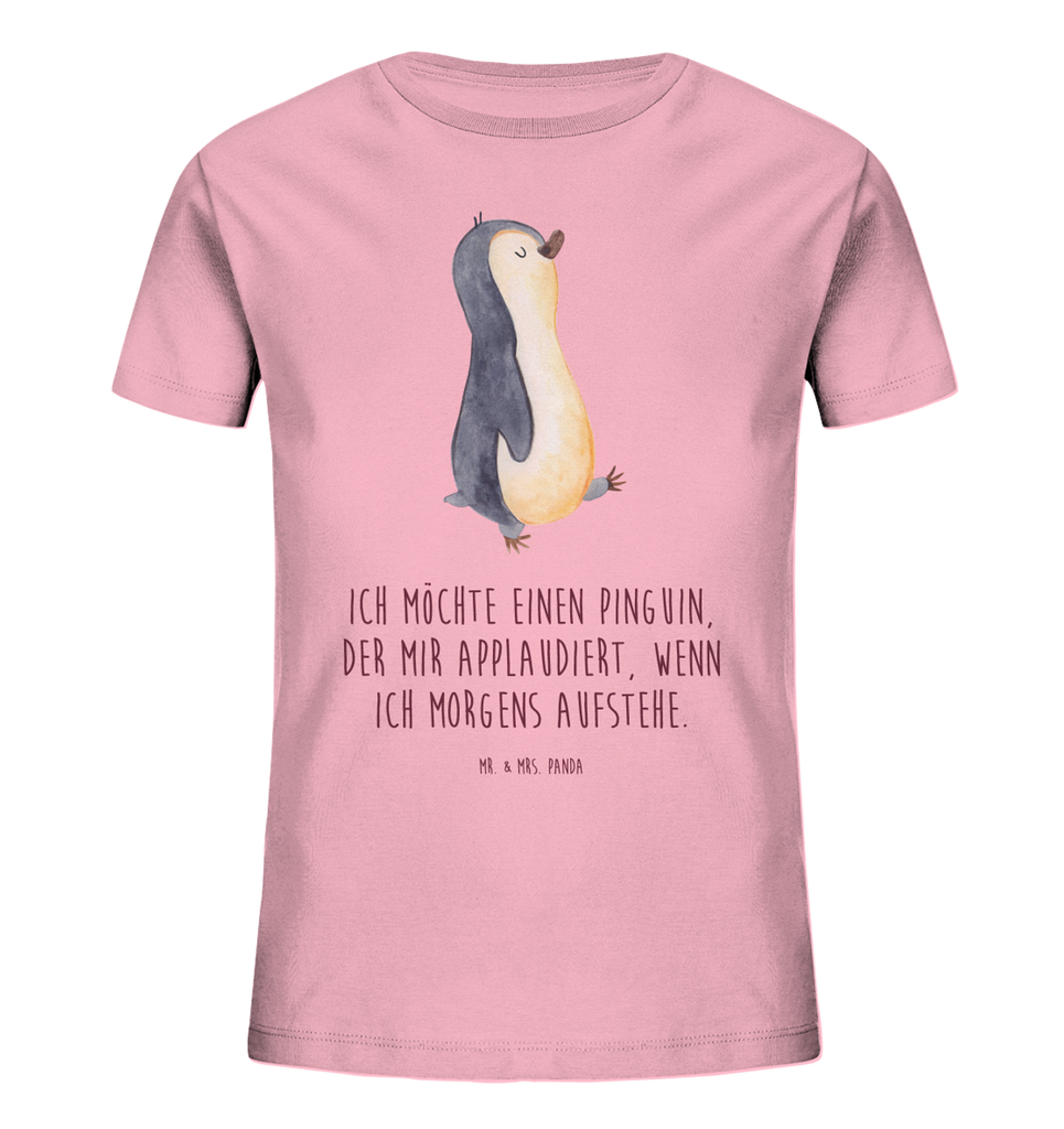 Organic Kinder T-Shirt Pinguin marschierend