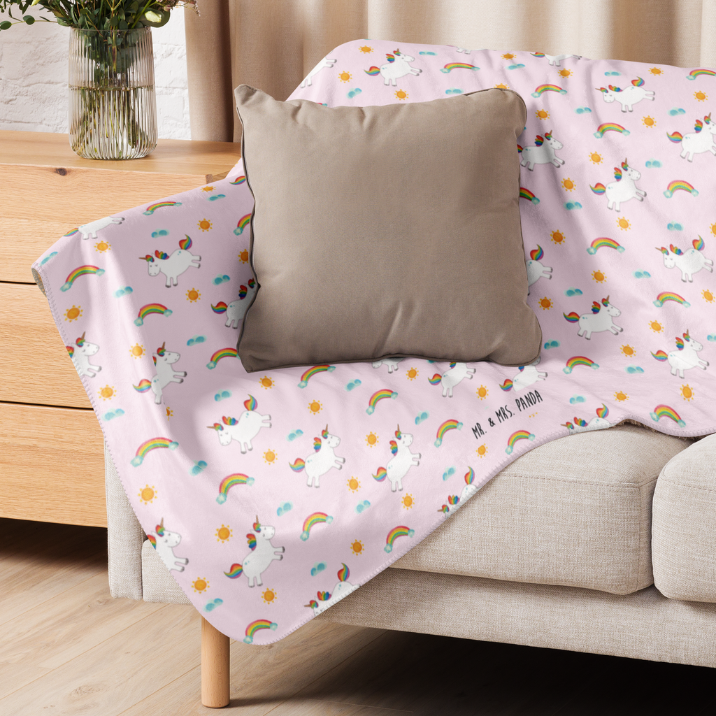 Sherpa Kuscheldecke Einhorn Happy Einhorn, Einhörner, Einhorn Deko, Pegasus, Unicorn, glücklich, fröhlich, Spaß, Freude, Lebensfreude, witzig, spannend, Lächeln, Lachen