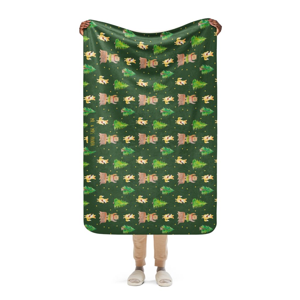 Sherpa Kuscheldecke Waldtiere Aloha Tiermotive, Gute Laune, lustige Sprüche, Tiere, Wald, Waldtiere, Musik, Aloha, Bär, Hase, Igel, Tanzen, Leben, Lachen