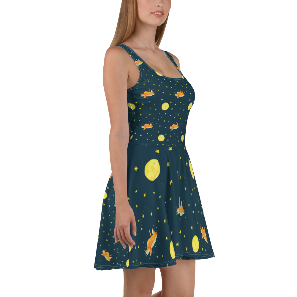 Sommerkleid Fuchs Sterne Sommerkleid, Kleid, Skaterkleid, Fuchs, Füchse, tröstende Worte, Spruch positiv, Spruch schön, Romantik, Always Look on the Bright Side of Life