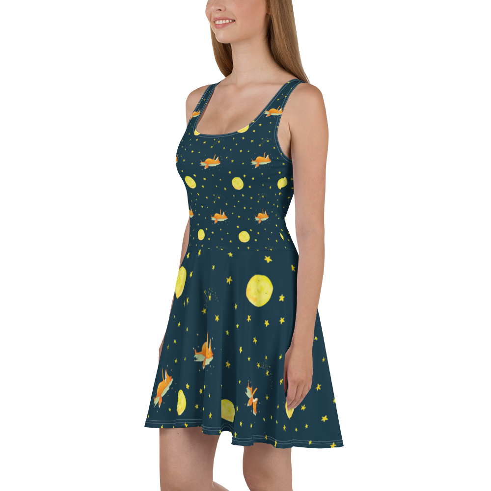 Sommerkleid Fuchs Sterne Sommerkleid, Kleid, Skaterkleid, Fuchs, Füchse, tröstende Worte, Spruch positiv, Spruch schön, Romantik, Always Look on the Bright Side of Life