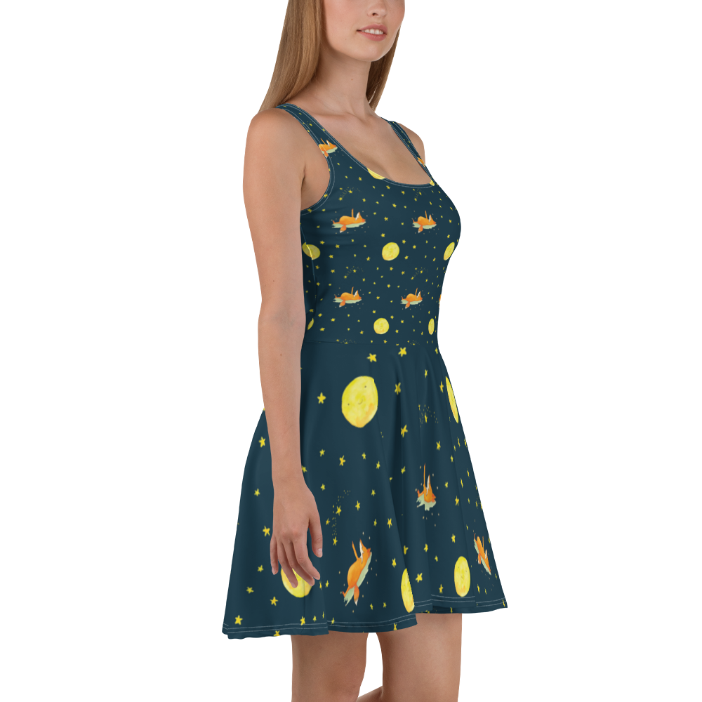 Sommerkleid Fuchs Sterne Sommerkleid, Kleid, Skaterkleid, Fuchs, Füchse, tröstende Worte, Spruch positiv, Spruch schön, Romantik, Always Look on the Bright Side of Life