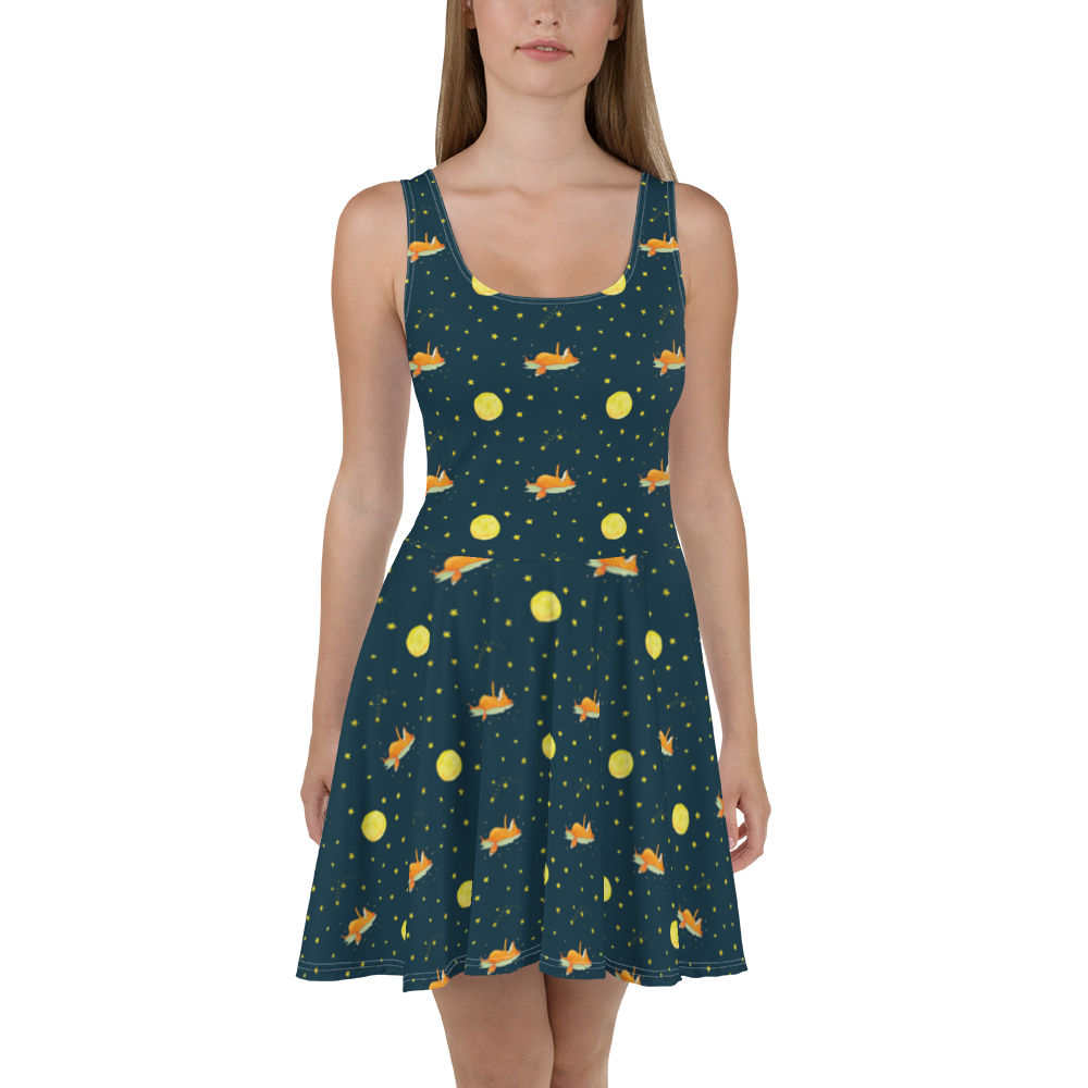 Sommerkleid Fuchs Sterne Sommerkleid, Kleid, Skaterkleid, Fuchs, Füchse, tröstende Worte, Spruch positiv, Spruch schön, Romantik, Always Look on the Bright Side of Life