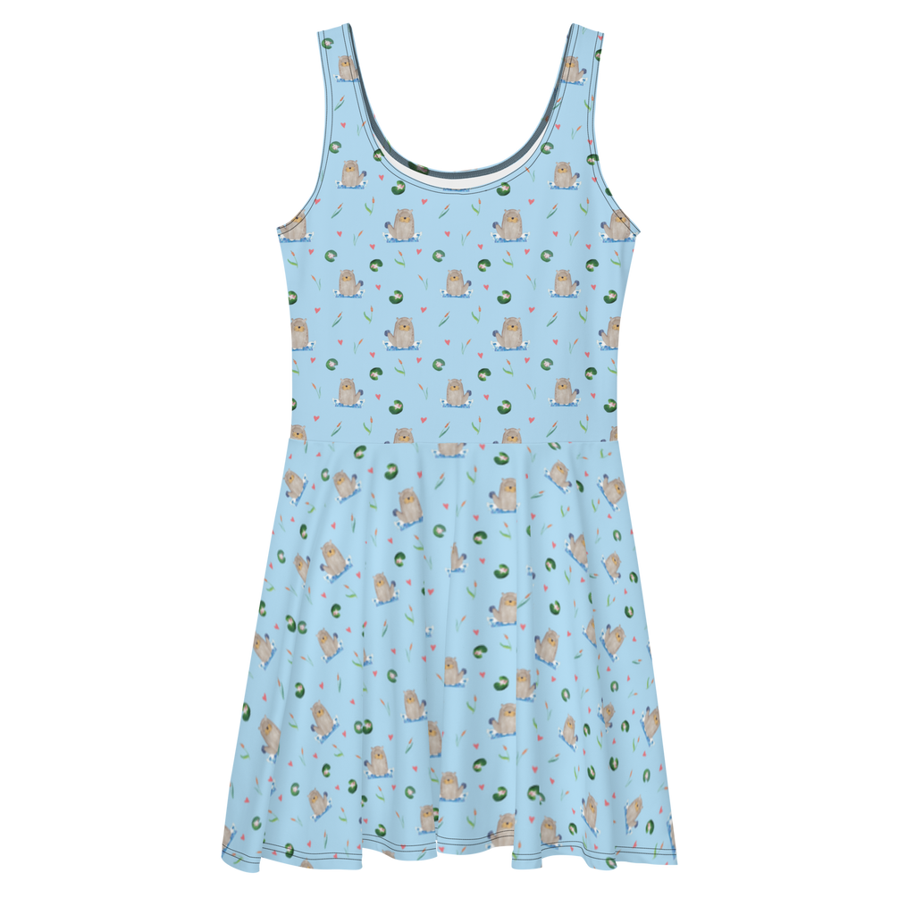 Sommerkleid Otter mit Stein Sommerkleid, Kleid, Skaterkleid, Otter, Fischotter, Seeotter, Otter Seeotter See Otter