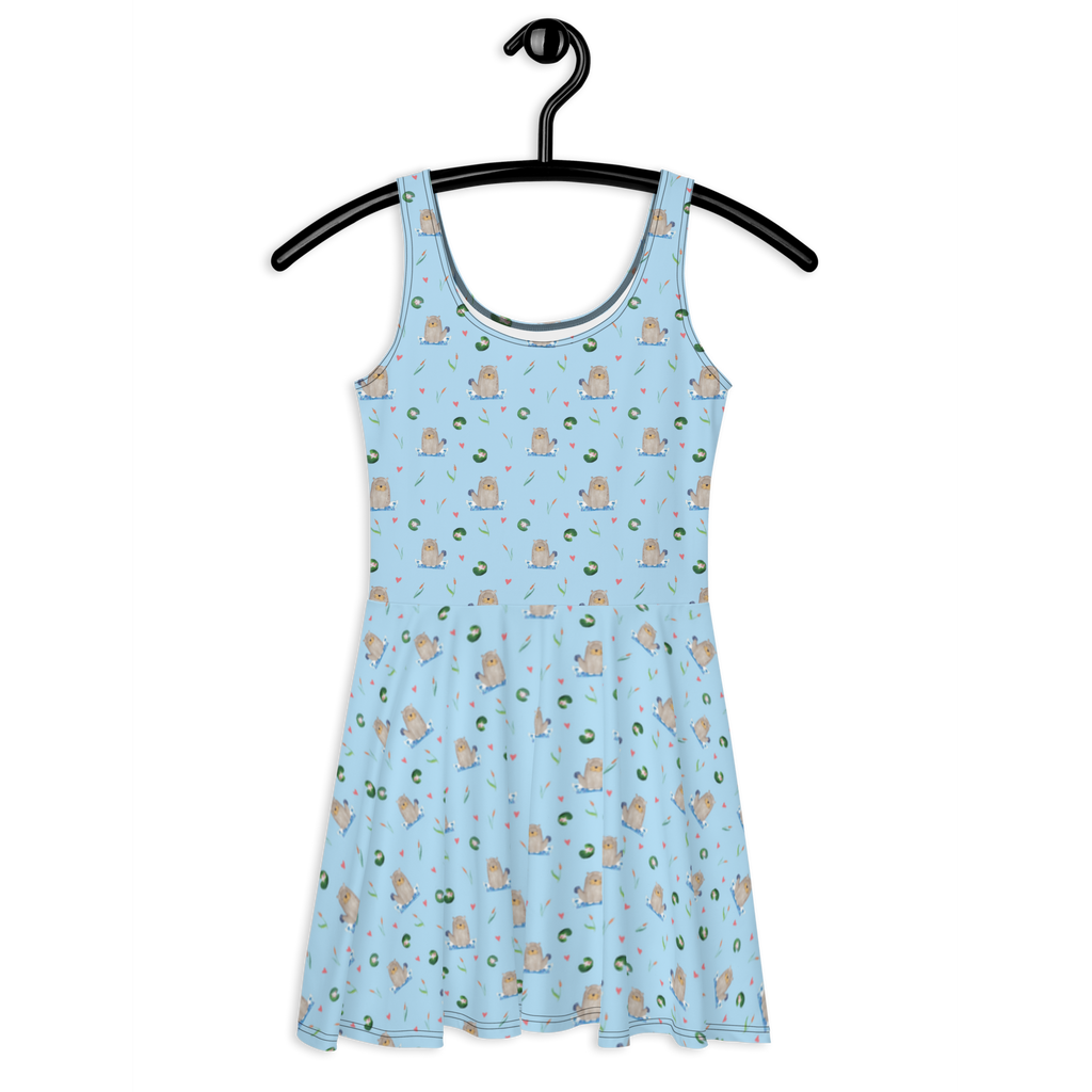 Sommerkleid Otter mit Stein Sommerkleid, Kleid, Skaterkleid, Otter, Fischotter, Seeotter, Otter Seeotter See Otter