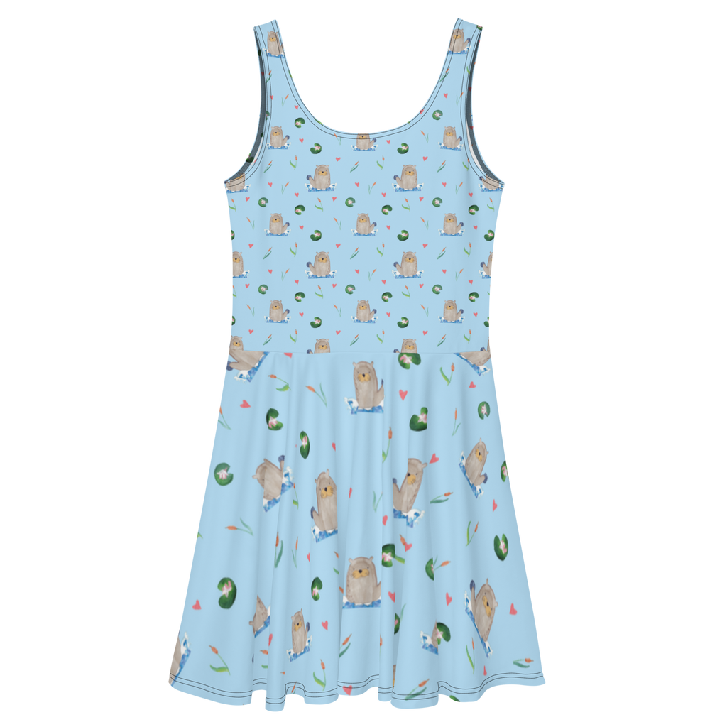 Sommerkleid Otter mit Stein Sommerkleid, Kleid, Skaterkleid, Otter, Fischotter, Seeotter, Otter Seeotter See Otter