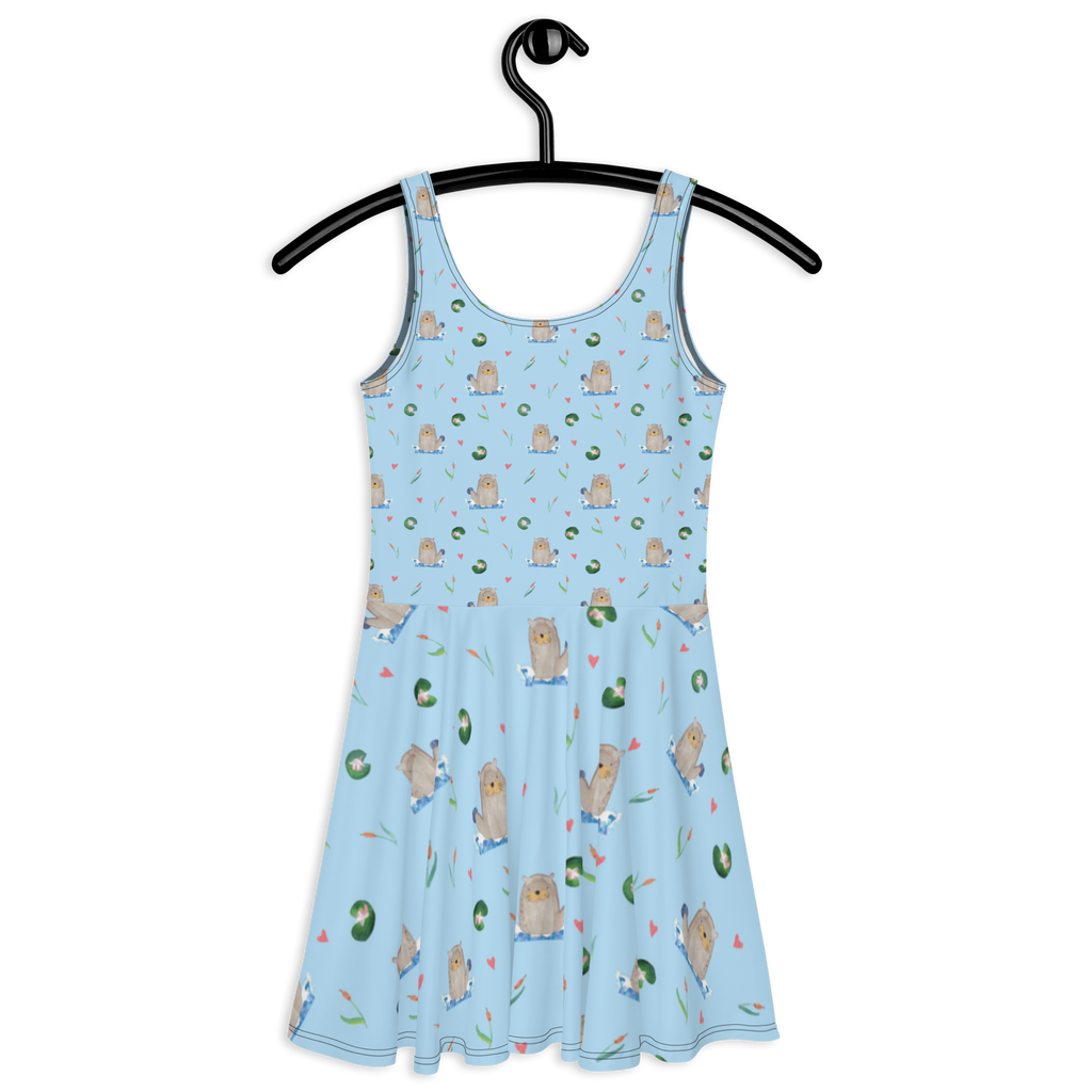 Sommerkleid Otter mit Stein Sommerkleid, Kleid, Skaterkleid, Otter, Fischotter, Seeotter, Otter Seeotter See Otter