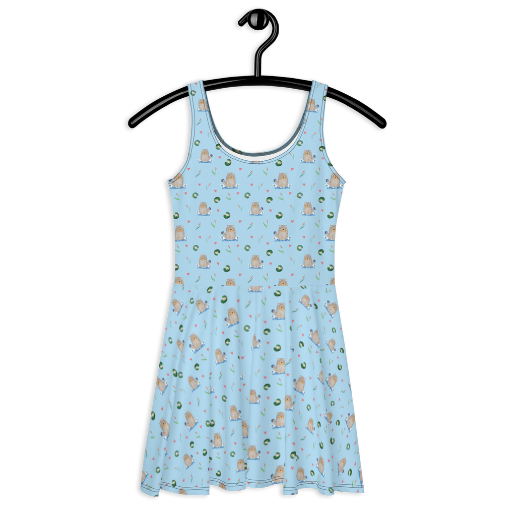 Sommerkleid Otter mit Stein Sommerkleid, Kleid, Skaterkleid, Otter, Fischotter, Seeotter, Otter Seeotter See Otter