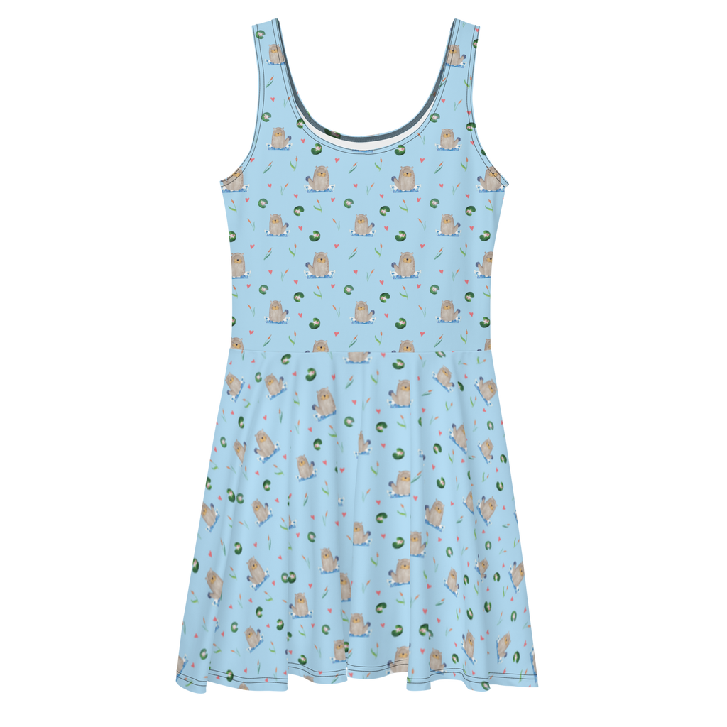 Sommerkleid Otter mit Stein Sommerkleid, Kleid, Skaterkleid, Otter, Fischotter, Seeotter, Otter Seeotter See Otter
