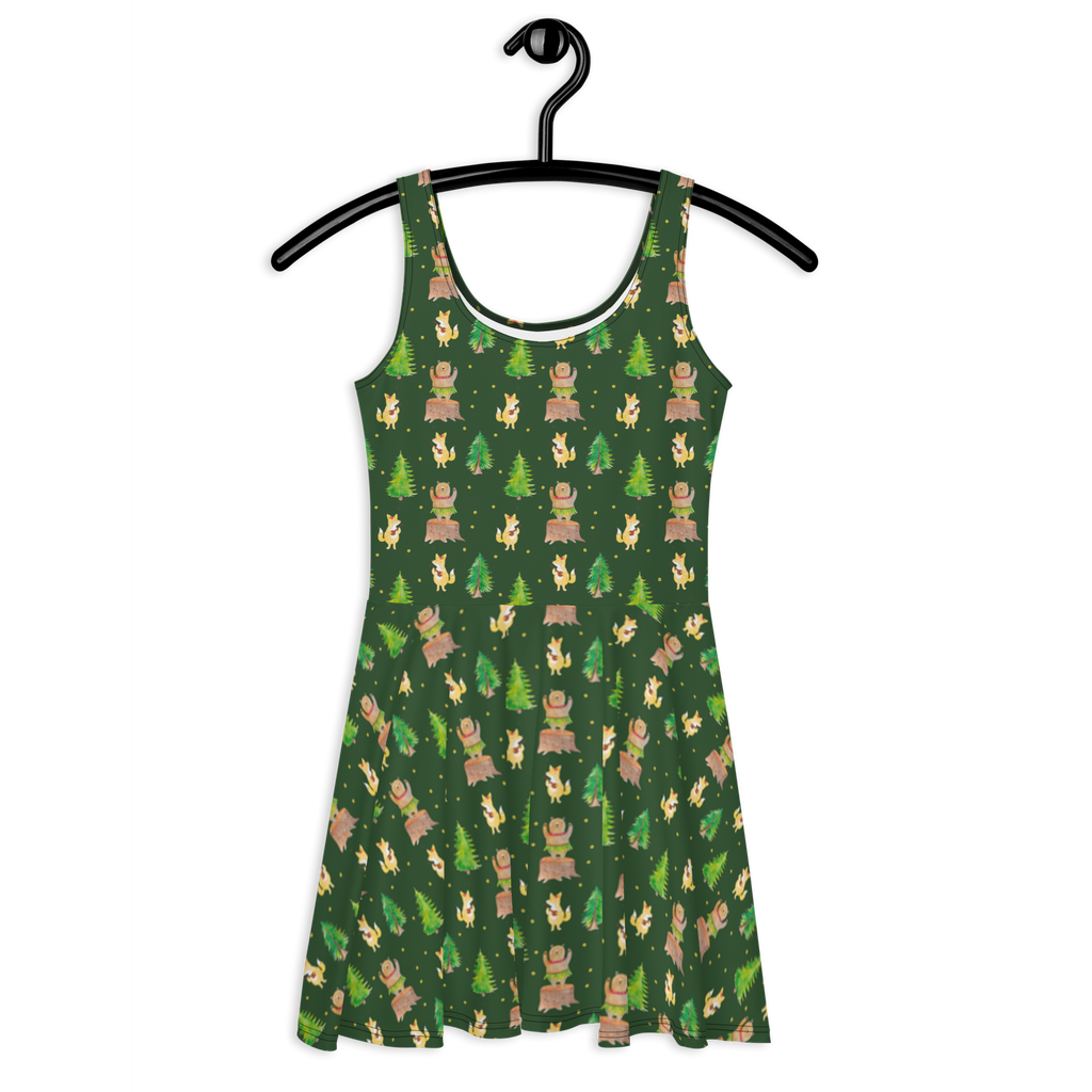 Sommerkleid Waldtiere Aloha Sommerkleid, Kleid, Skaterkleid, Tiermotive, Gute Laune, lustige Sprüche, Tiere, Wald, Waldtiere, Musik, Aloha, Bär, Hase, Igel, Tanzen, Leben, Lachen