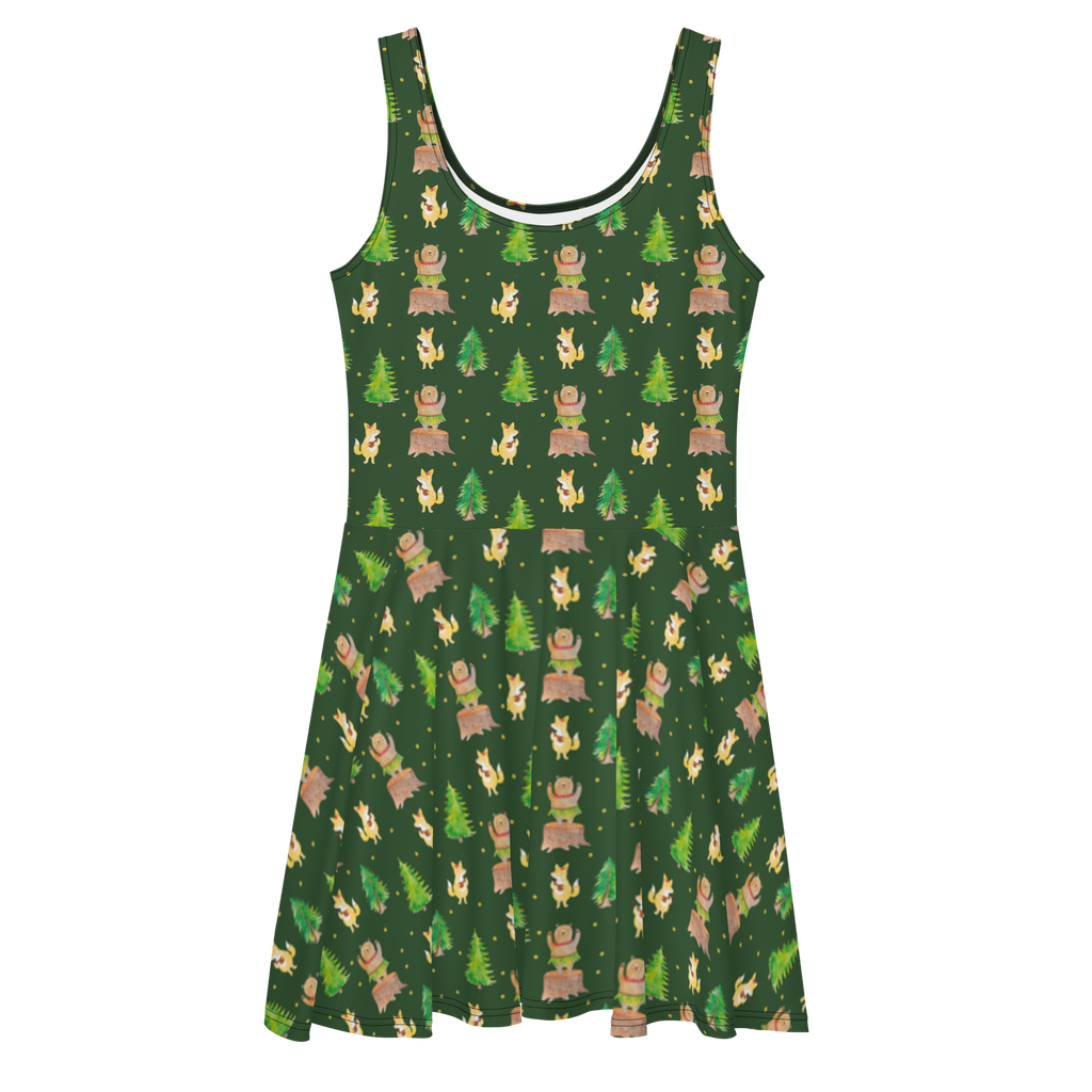 Sommerkleid Waldtiere Aloha Sommerkleid, Kleid, Skaterkleid, Tiermotive, Gute Laune, lustige Sprüche, Tiere, Wald, Waldtiere, Musik, Aloha, Bär, Hase, Igel, Tanzen, Leben, Lachen
