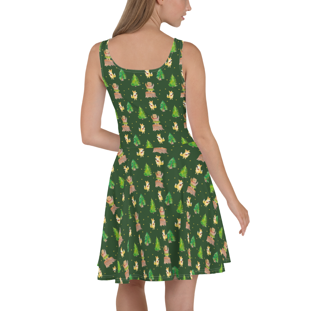 Sommerkleid Waldtiere Aloha Sommerkleid, Kleid, Skaterkleid, Tiermotive, Gute Laune, lustige Sprüche, Tiere, Wald, Waldtiere, Musik, Aloha, Bär, Hase, Igel, Tanzen, Leben, Lachen