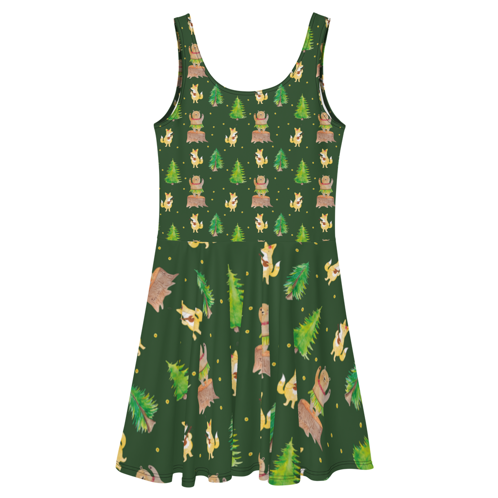 Sommerkleid Waldtiere Aloha Sommerkleid, Kleid, Skaterkleid, Tiermotive, Gute Laune, lustige Sprüche, Tiere, Wald, Waldtiere, Musik, Aloha, Bär, Hase, Igel, Tanzen, Leben, Lachen