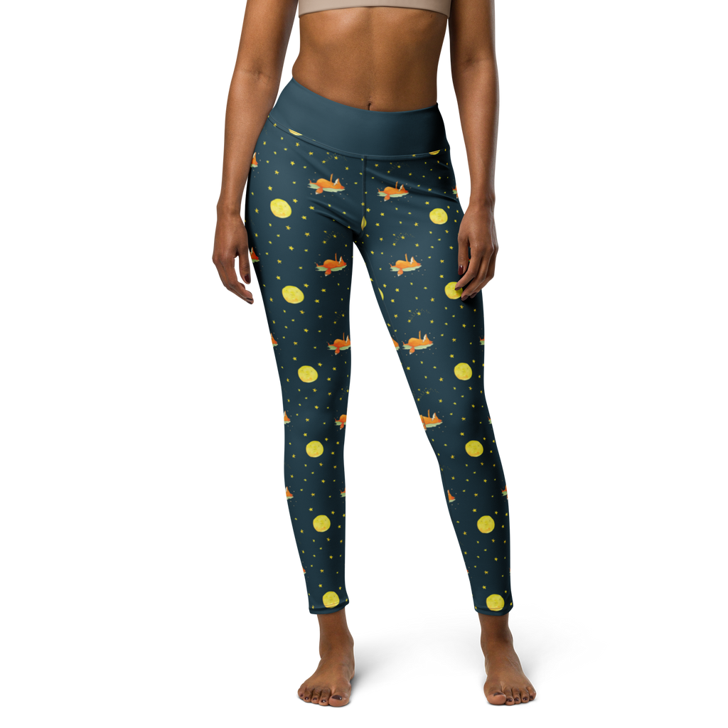 Yogahose Fuchs Sterne Yogapants, Yogaleggings, Yogaleggins, Yogahose Damen, Yogahose, Frauen, Yogahose Mädchen, Yogahose Kinder, Yogahose Herren, Yogahose Männer, Fuchs, Füchse, tröstende Worte, Spruch positiv, Spruch schön, Romantik, Always Look on the Bright Side of Life