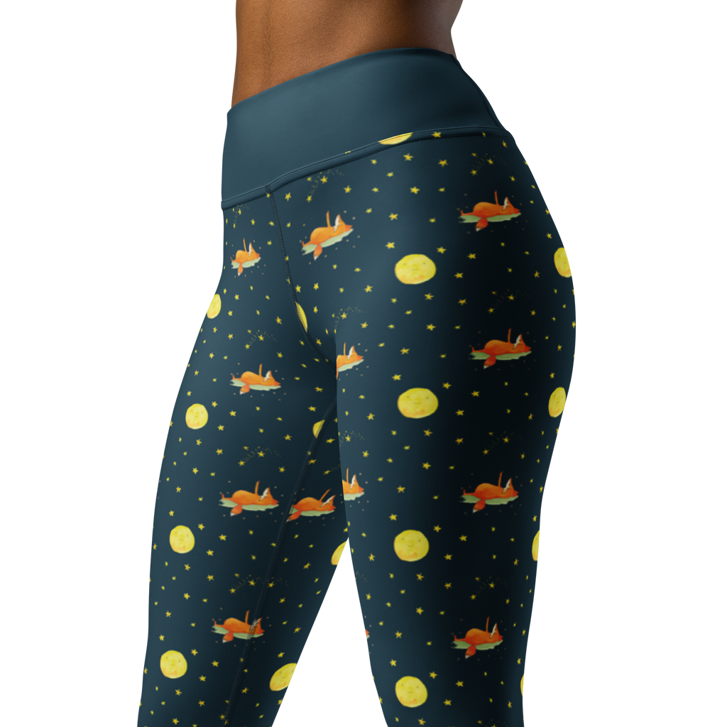 Yogahose Fuchs Sterne Yogapants, Yogaleggings, Yogaleggins, Yogahose Damen, Yogahose, Frauen, Yogahose Mädchen, Yogahose Kinder, Yogahose Herren, Yogahose Männer, Fuchs, Füchse, tröstende Worte, Spruch positiv, Spruch schön, Romantik, Always Look on the Bright Side of Life