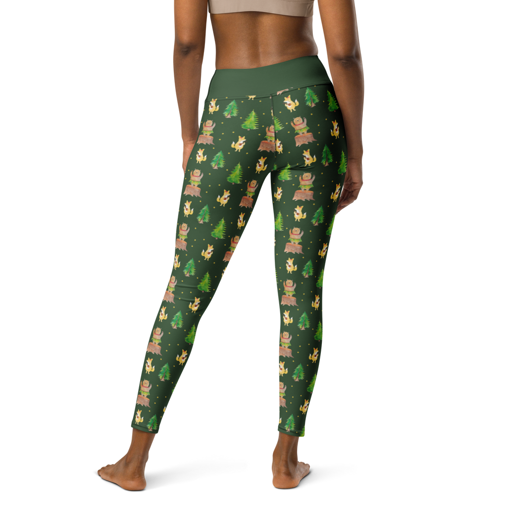 Yogahose Waldtiere Aloha Yogapants, Yogaleggings, Yogaleggins, Yogahose Damen, Yogahose, Frauen, Yogahose Mädchen, Yogahose Kinder, Yogahose Herren, Yogahose Männer, Tiermotive, Gute Laune, lustige Sprüche, Tiere, Wald, Waldtiere, Musik, Aloha, Bär, Hase, Igel, Tanzen, Leben, Lachen
