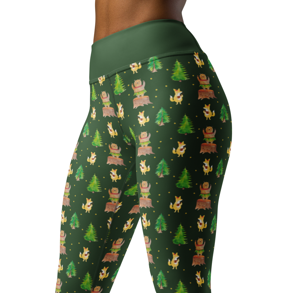 Yogahose Waldtiere Aloha Yogapants, Yogaleggings, Yogaleggins, Yogahose Damen, Yogahose, Frauen, Yogahose Mädchen, Yogahose Kinder, Yogahose Herren, Yogahose Männer, Tiermotive, Gute Laune, lustige Sprüche, Tiere, Wald, Waldtiere, Musik, Aloha, Bär, Hase, Igel, Tanzen, Leben, Lachen