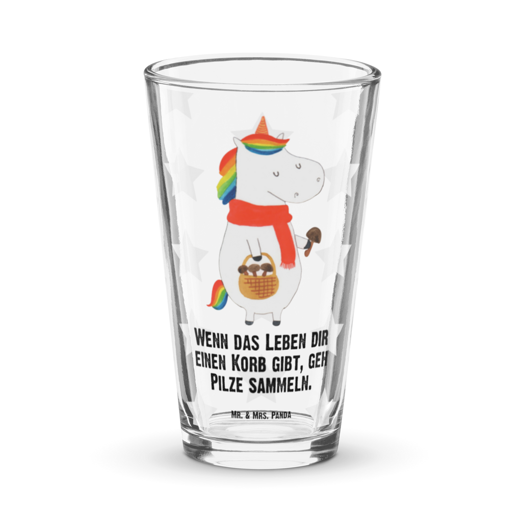 Premium Trinkglas Einhorn Pilz