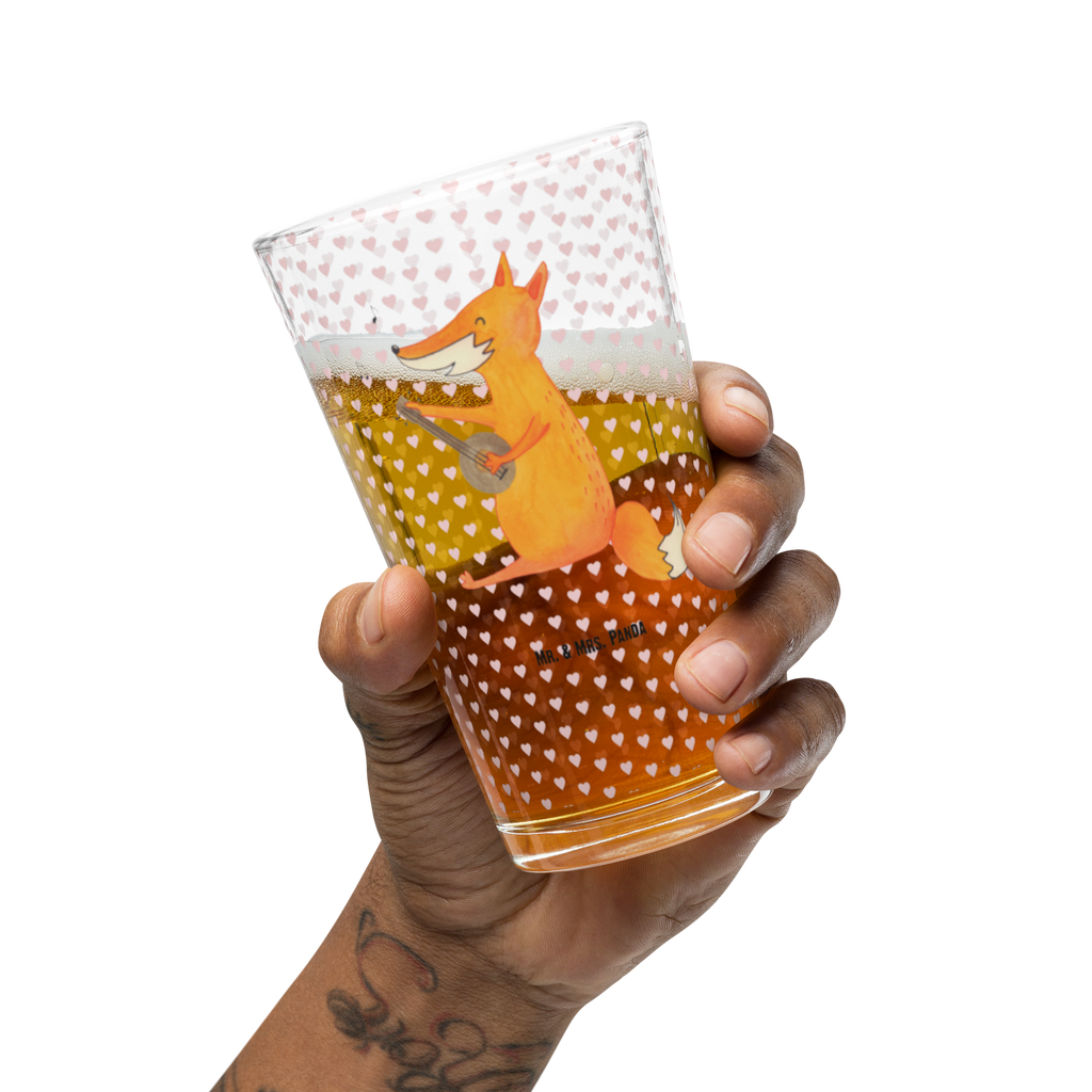 Premium Trinkglas Fuchs Gitarre