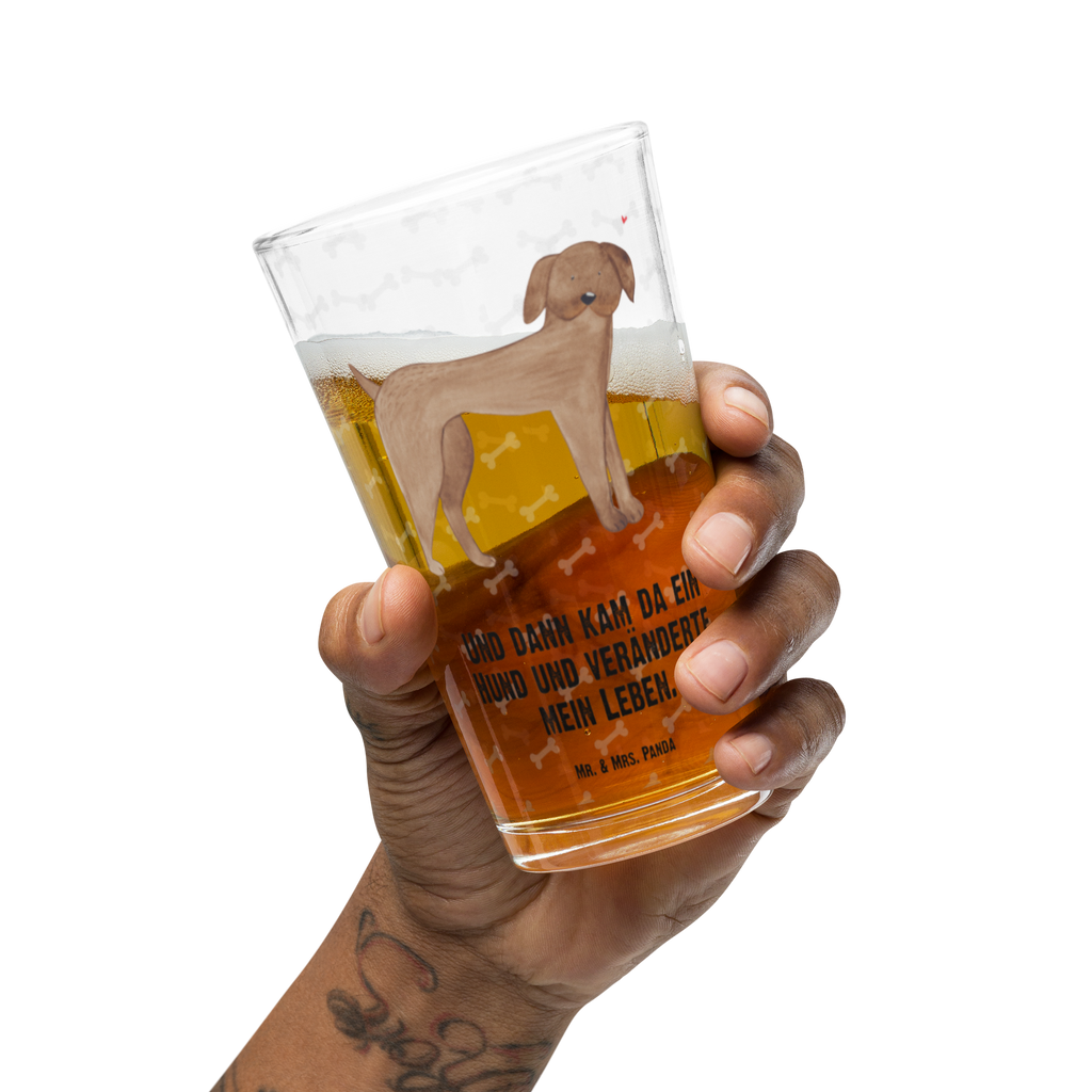Premium Trinkglas Hund Dogge