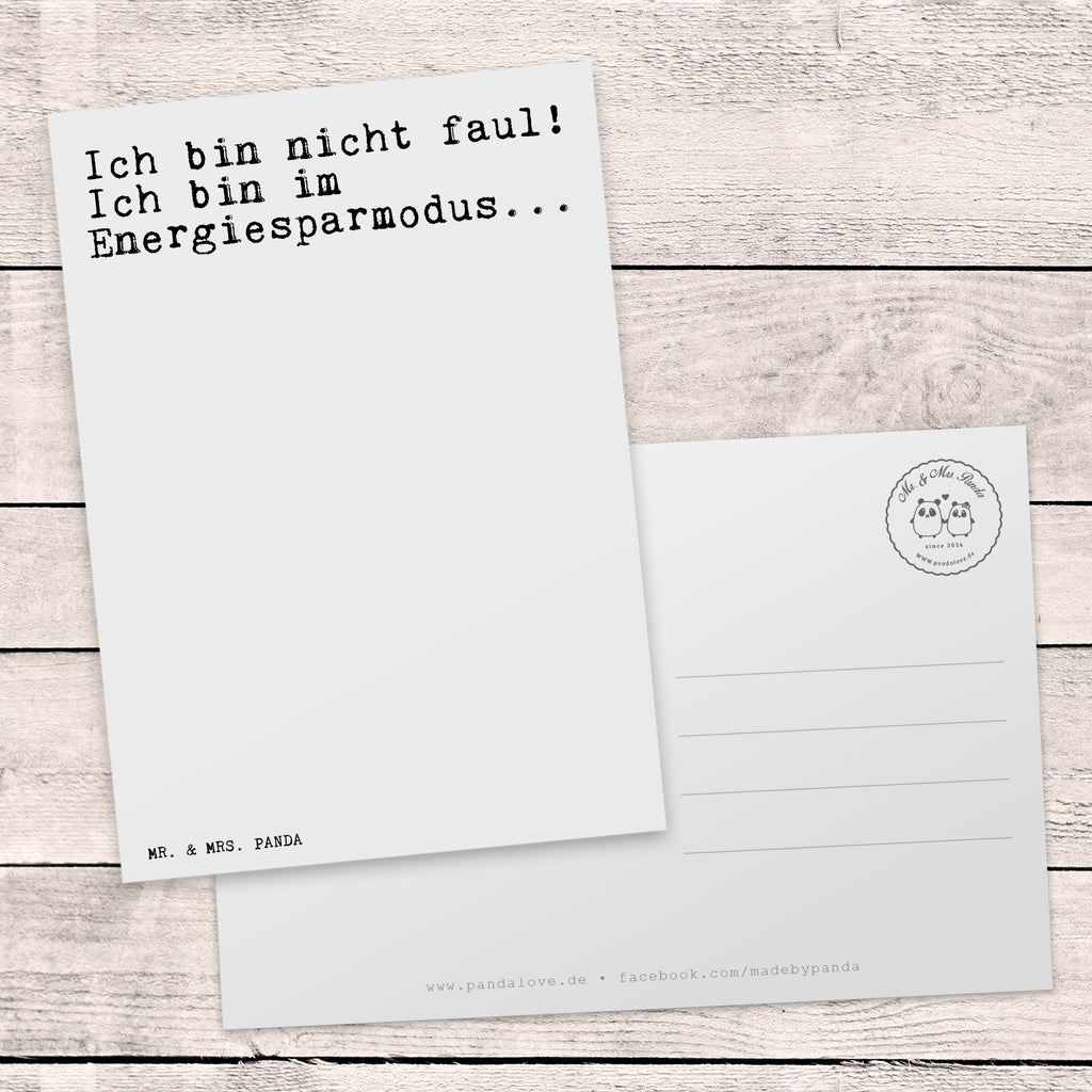 Postkarte Sprüche und Zitate Ich bin nicht faul! Ich bin im Energiesparmodus... Geschenkkarte, Grußkarte, Karte, Einladung, Ansichtskarte, Geburtstagskarte, Einladungskarte, Dankeskarte, Spruch, Sprüche, lustig, Weisheiten, Zitate, Spruch Sprüche Weisheiten Zitate Lustig Weisheit Worte