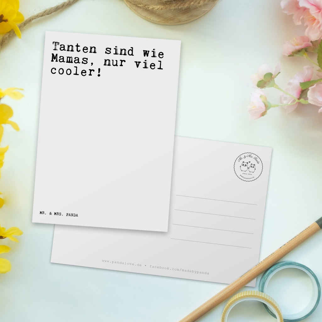 Postkarte Sprüche und Zitate Tanten sind wie Mamas, nur viel cooler! Geschenkkarte, Grußkarte, Karte, Einladung, Ansichtskarte, Geburtstagskarte, Einladungskarte, Spruch, Sprüche, lustig, Weisheiten, Zitate, Spruch Sprüche Weisheiten Zitate Lustig Weisheit Worte