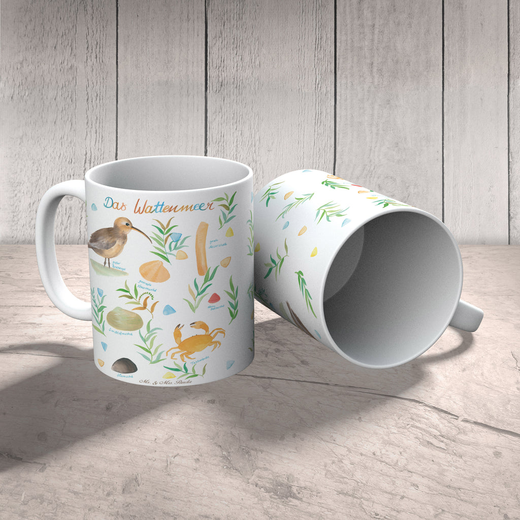 Tasse Wattenmeer Wattenmeer, Vögel, Meer, See, Nordsee, Ostsee, Muschel, Natur Motiv, Watt, Deko Badezimmer, Ebbe, Flut, Geschenk Maritim Becher, Kaffeetasse, Kaffeebecher, Tee, Frühstück, Büro  Blumen Deko, Frühlings Deko, Sommer Deko, Dekoration, positive Botschaft, Naturliebhaber, Outdoor, Natur, Abenteuer