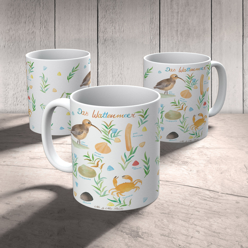 Tasse Wattenmeer Wattenmeer, Vögel, Meer, See, Nordsee, Ostsee, Muschel, Natur Motiv, Watt, Deko Badezimmer, Ebbe, Flut, Geschenk Maritim Becher, Kaffeetasse, Kaffeebecher, Tee, Frühstück, Büro  Blumen Deko, Frühlings Deko, Sommer Deko, Dekoration, positive Botschaft, Naturliebhaber, Outdoor, Natur, Abenteuer