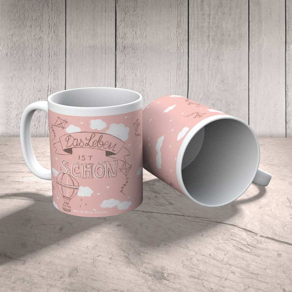 Tasse Heißluftballons Das Leben ist schön Heißluftballon, Leben, Das Leben ist schön, Spruch Leben, Zitat, Inspiration, Leben, erleben, glücklich sein, Deko Haus Becher, Kaffeetasse, Kaffeebecher, Tee, Frühstück, Büro  Blumen Deko, Frühlings Deko, Sommer Deko, Dekoration, positive Botschaft, Naturliebhaber, Outdoor, Natur, Abenteuer