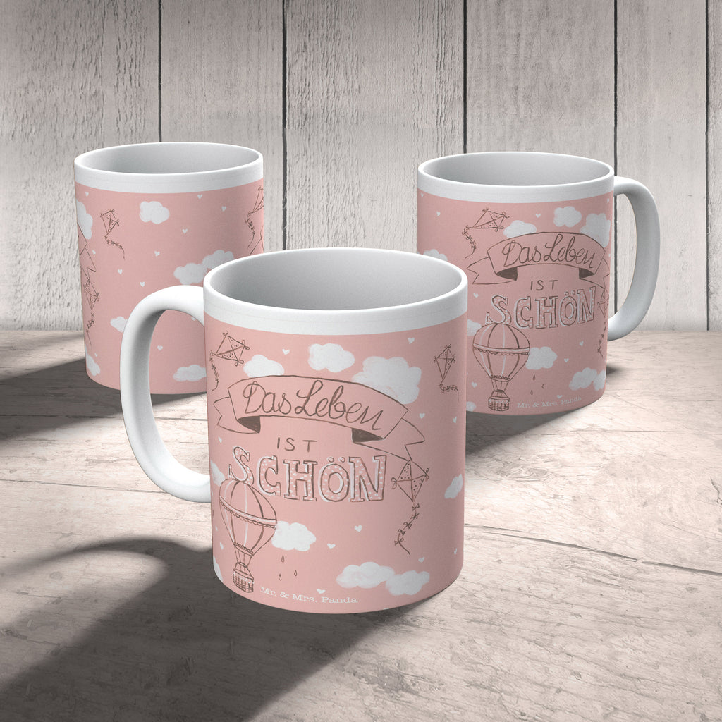 Tasse Heißluftballons Das Leben ist schön Heißluftballon, Leben, Das Leben ist schön, Spruch Leben, Zitat, Inspiration, Leben, erleben, glücklich sein, Deko Haus Becher, Kaffeetasse, Kaffeebecher, Tee, Frühstück, Büro  Blumen Deko, Frühlings Deko, Sommer Deko, Dekoration, positive Botschaft, Naturliebhaber, Outdoor, Natur, Abenteuer