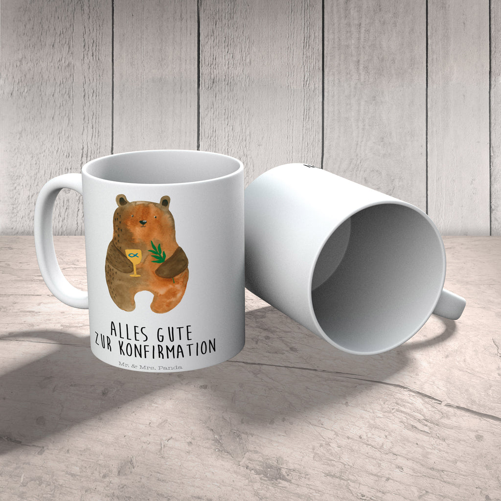 Tasse Konfirmation-Bär Konfirmation, Kirche, evangelisch, Gottesdienst Becher, Kaffeetasse, Kaffeebecher, Tee, Frühstück, Büro  Bär, Teddy, Teddybär
