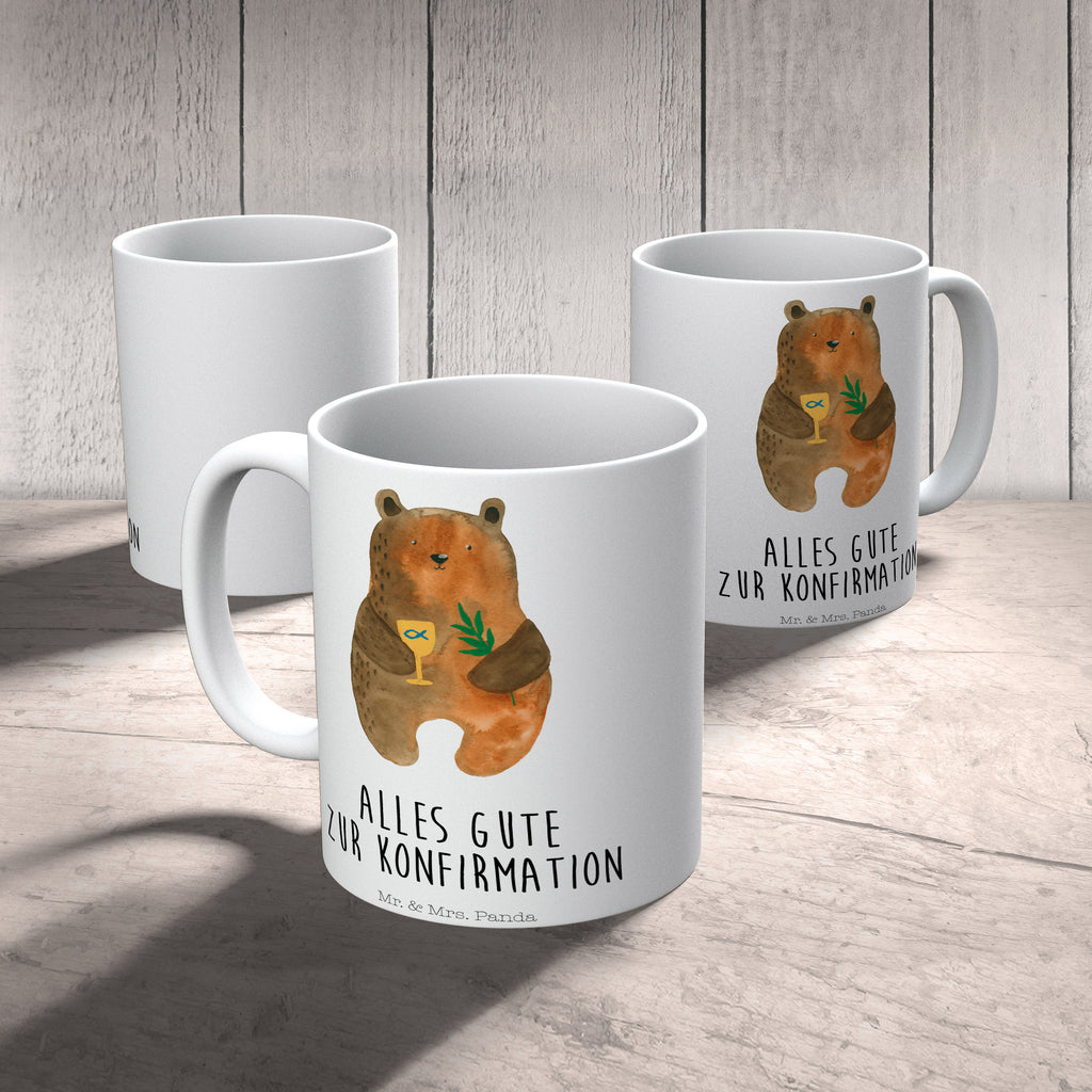 Tasse Konfirmation-Bär Konfirmation, Kirche, evangelisch, Gottesdienst Becher, Kaffeetasse, Kaffeebecher, Tee, Frühstück, Büro  Bär, Teddy, Teddybär