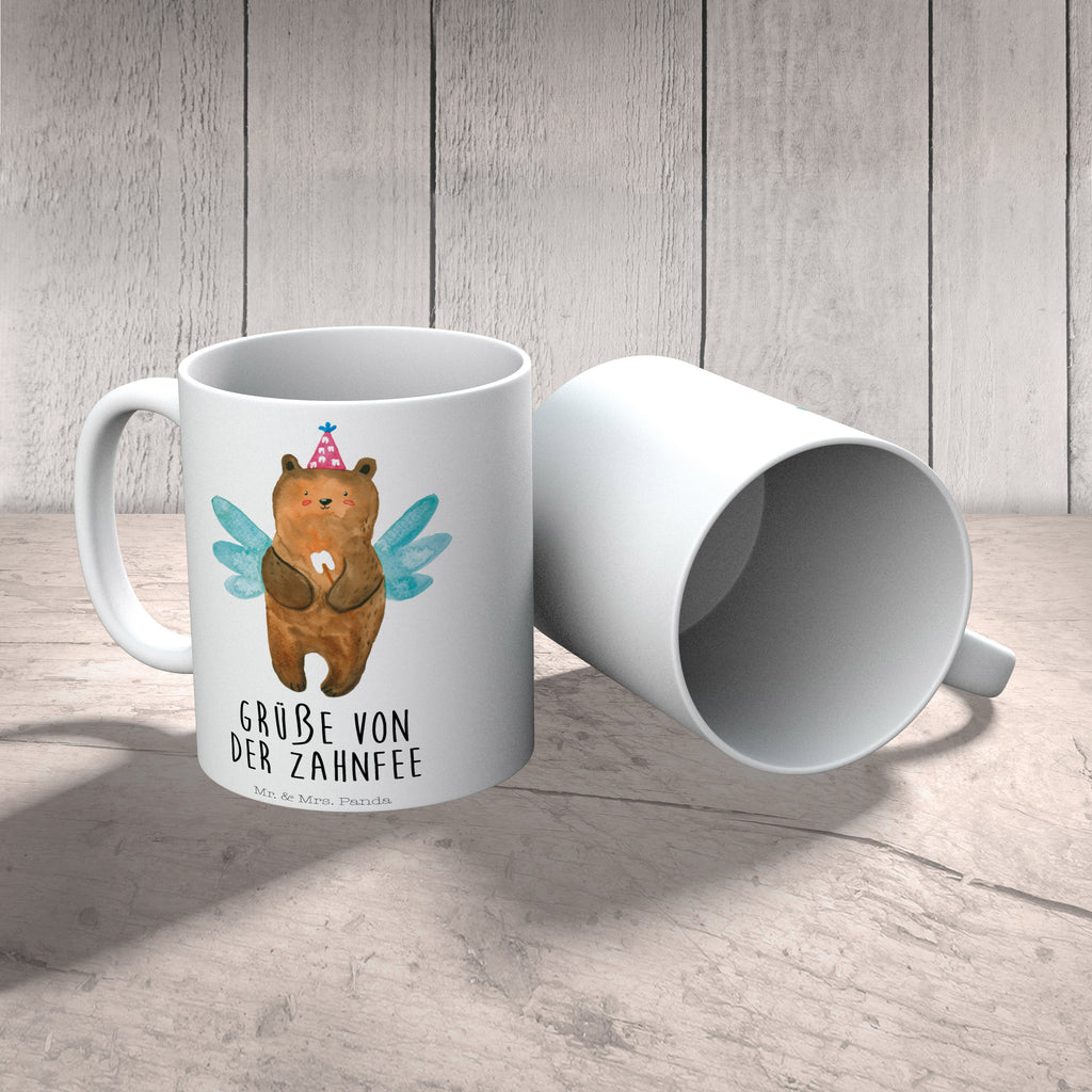 Tasse Zahnfee Bär Zahnfee, Fee, Milchzahn, Erster Zahn Becher, Kaffeetasse, Kaffeebecher, Tee, Frühstück, Büro  Bär, Teddy, Teddybär