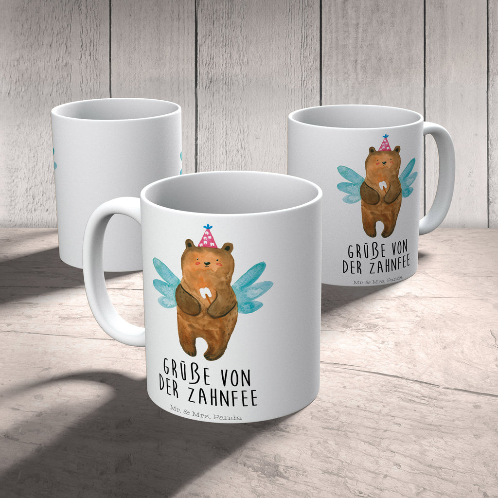 Tasse Zahnfee Bär Zahnfee, Fee, Milchzahn, Erster Zahn Becher, Kaffeetasse, Kaffeebecher, Tee, Frühstück, Büro  Bär, Teddy, Teddybär