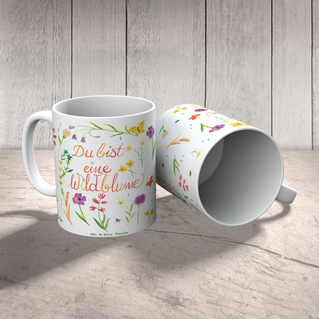 Tasse Du bist eine Wildblume Wildblume, wild, Geschenk Frauen, Geschenk Freundin, Kompliment, Blumen Motiv, Jahrestag, Natur Motiv, Hochzeitstag Becher, Kaffeetasse, Kaffeebecher, Tee, Frühstück, Büro  Blumen Deko, Frühlings Deko, Sommer Deko, Dekoration, positive Botschaft, Naturliebhaber, Outdoor, Natur, Abenteuer