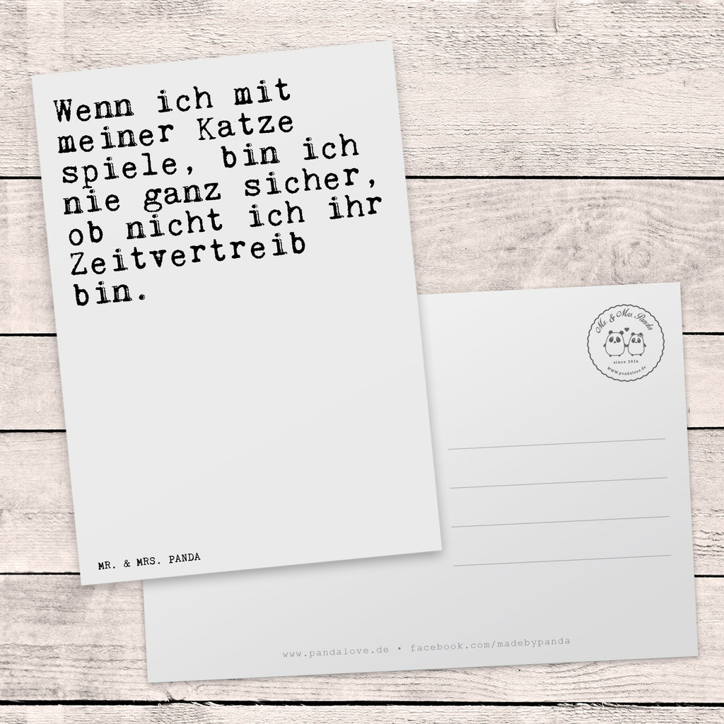 Postkarte Sprüche und Zitate Wenn ich mit meiner Katze spiele, bin ich nie ganz sicher, ob nicht ich ihr Zeitvertreib bin. Geschenkkarte, Grußkarte, Karte, Einladung, Ansichtskarte, Geburtstagskarte, Einladungskarte, Dankeskarte, Spruch, Sprüche, lustig, Weisheiten, Zitate, Spruch Sprüche Weisheiten Zitate Lustig Weisheit Worte