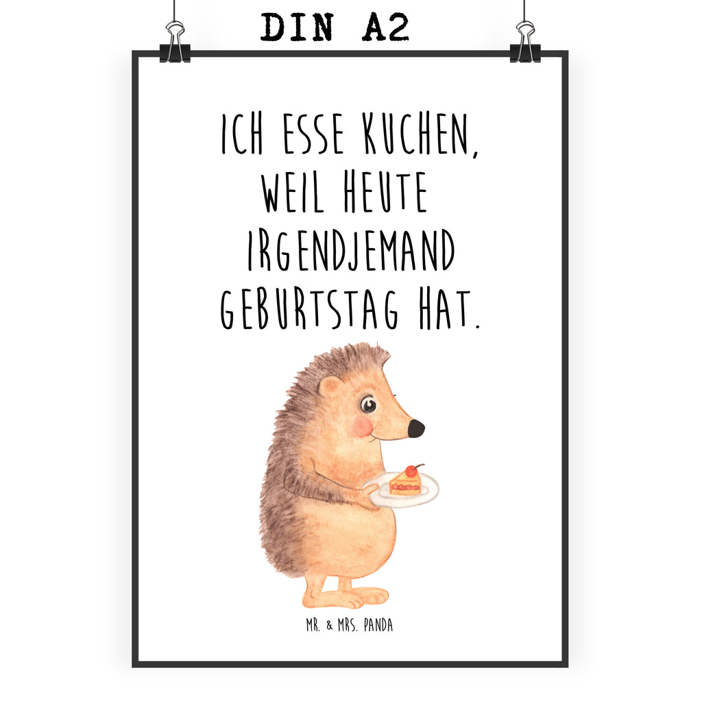 Poster Igel mit Kuchenstück Poster, Wandposter, Bild, Wanddeko, Küchenposter, Kinderposter, Wanddeko Bild, Raumdekoration, Wanddekoration, Handgemaltes Poster, Mr. & Mrs. Panda Poster, Designposter, Kunstdruck, Posterdruck, Tiermotive, Gute Laune, lustige Sprüche, Tiere, Igel, Essen Spruch, Kuchen, Backen Geschenk, Kuchen backen, Einladung Party, Geburtstagskuchen, Torte