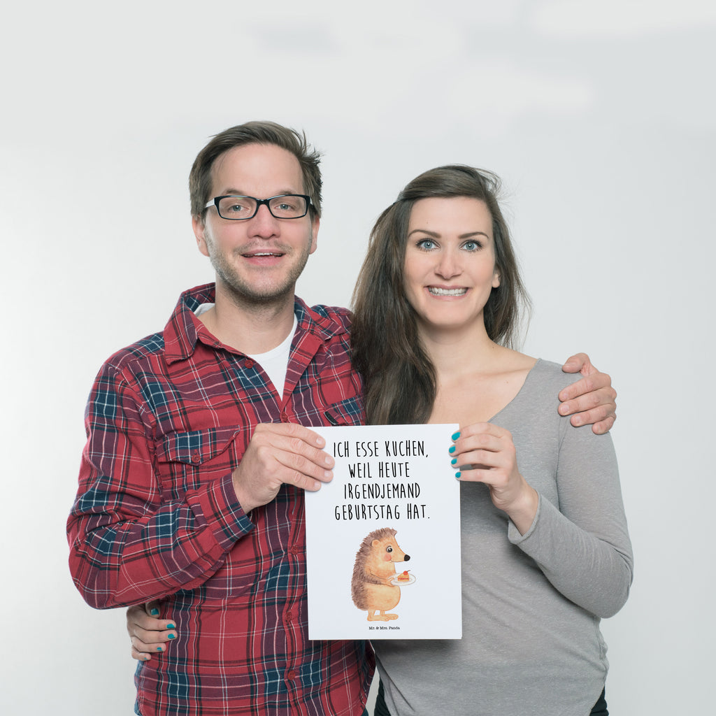 Poster Igel mit Kuchenstück Poster, Wandposter, Bild, Wanddeko, Küchenposter, Kinderposter, Wanddeko Bild, Raumdekoration, Wanddekoration, Handgemaltes Poster, Mr. & Mrs. Panda Poster, Designposter, Kunstdruck, Posterdruck, Tiermotive, Gute Laune, lustige Sprüche, Tiere, Igel, Essen Spruch, Kuchen, Backen Geschenk, Kuchen backen, Einladung Party, Geburtstagskuchen, Torte