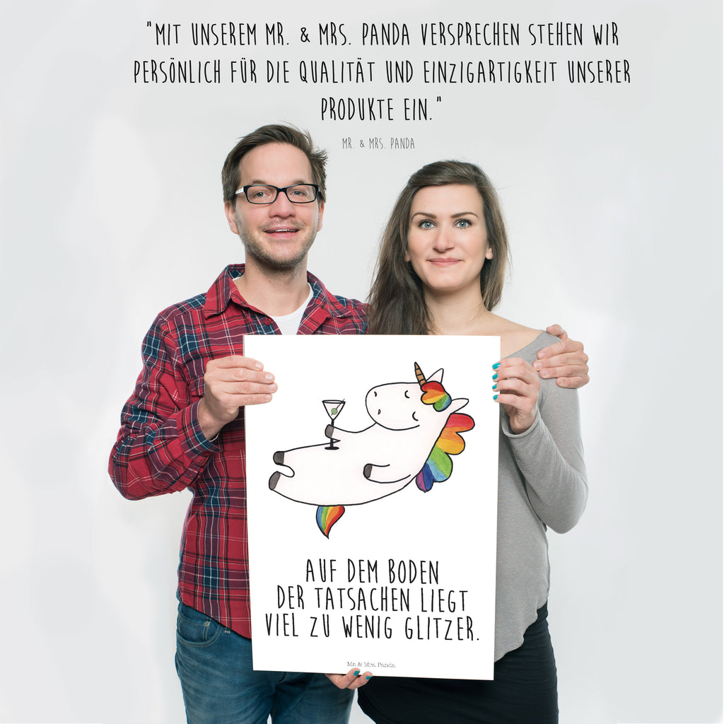 Poster Einhorn Cocktail Poster, Wandposter, Bild, Wanddeko, Küchenposter, Kinderposter, Wanddeko Bild, Raumdekoration, Wanddekoration, Handgemaltes Poster, Mr. & Mrs. Panda Poster, Designposter, Kunstdruck, Posterdruck, Einhorn, Einhörner, Einhorn Deko, Pegasus, Unicorn, Party, Spaß, Feiern, Caipirinha, Rum, Cuba Libre, Sekt, Freundin, Geburtstag, lustig, witzig, Spruch, Glitzer