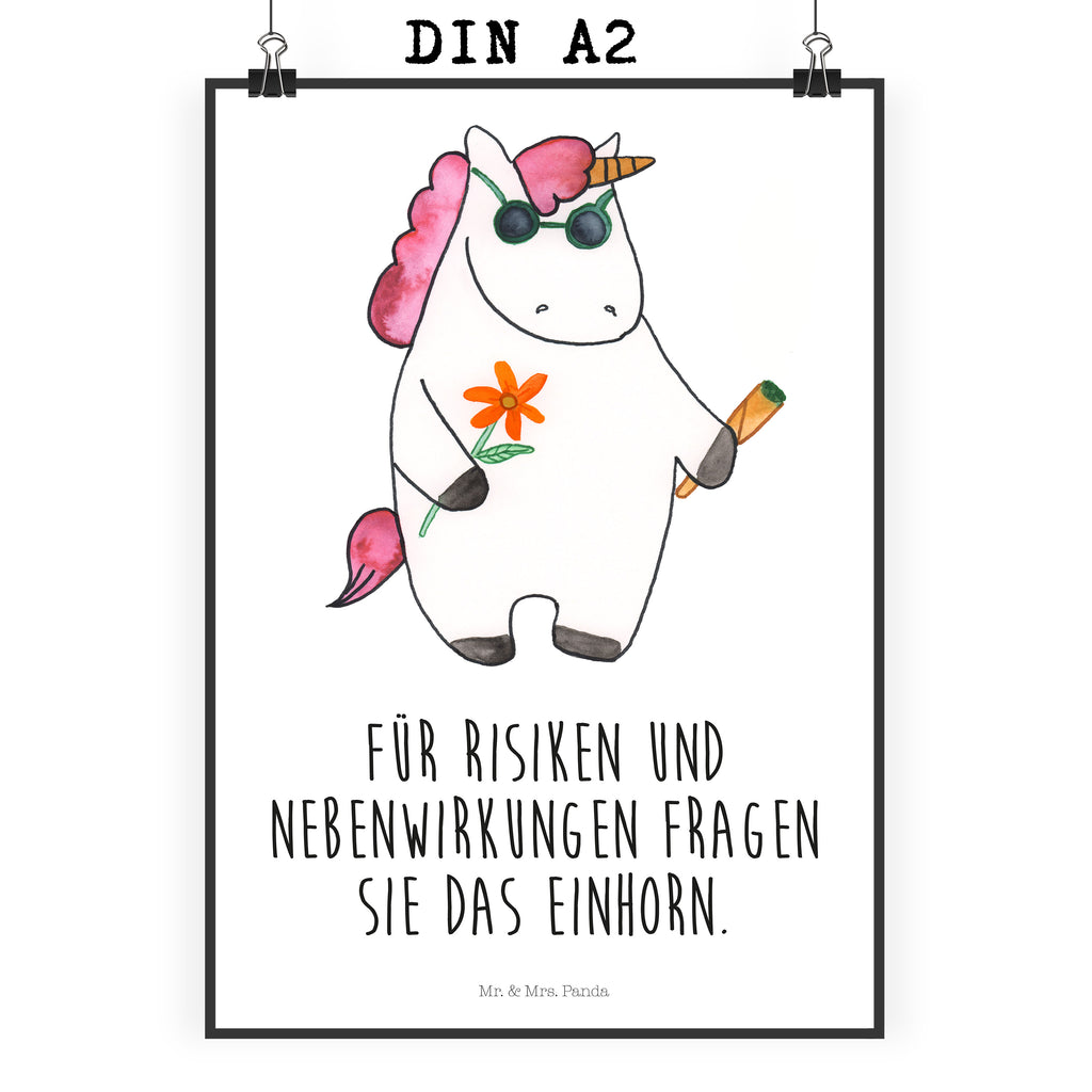 Poster Einhorn Woodstock Poster, Wandposter, Bild, Wanddeko, Küchenposter, Kinderposter, Wanddeko Bild, Raumdekoration, Wanddekoration, Handgemaltes Poster, Mr. & Mrs. Panda Poster, Designposter, Kunstdruck, Posterdruck, Einhorn, Einhörner, Einhorn Deko, Pegasus, Unicorn, Kiffen, Joint, Zigarette, Alkohol, Party, Spaß. lustig, witzig, Woodstock