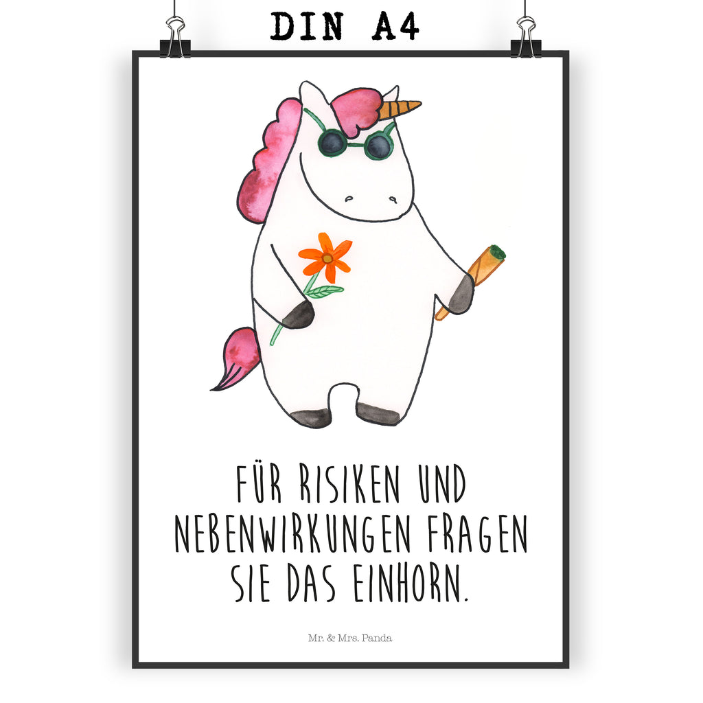 Poster Einhorn Woodstock Poster, Wandposter, Bild, Wanddeko, Küchenposter, Kinderposter, Wanddeko Bild, Raumdekoration, Wanddekoration, Handgemaltes Poster, Mr. & Mrs. Panda Poster, Designposter, Kunstdruck, Posterdruck, Einhorn, Einhörner, Einhorn Deko, Pegasus, Unicorn, Kiffen, Joint, Zigarette, Alkohol, Party, Spaß. lustig, witzig, Woodstock