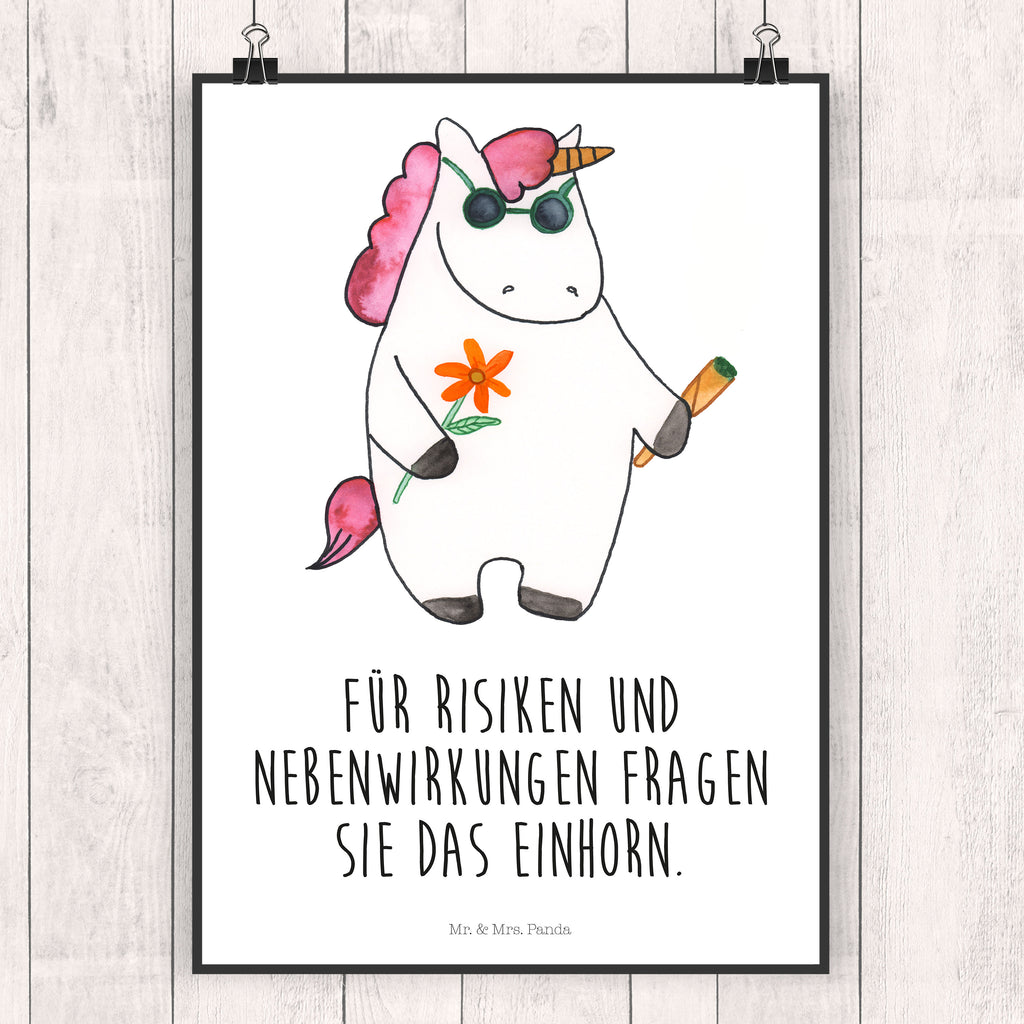 Poster Einhorn Woodstock Poster, Wandposter, Bild, Wanddeko, Küchenposter, Kinderposter, Wanddeko Bild, Raumdekoration, Wanddekoration, Handgemaltes Poster, Mr. & Mrs. Panda Poster, Designposter, Kunstdruck, Posterdruck, Einhorn, Einhörner, Einhorn Deko, Pegasus, Unicorn, Kiffen, Joint, Zigarette, Alkohol, Party, Spaß. lustig, witzig, Woodstock