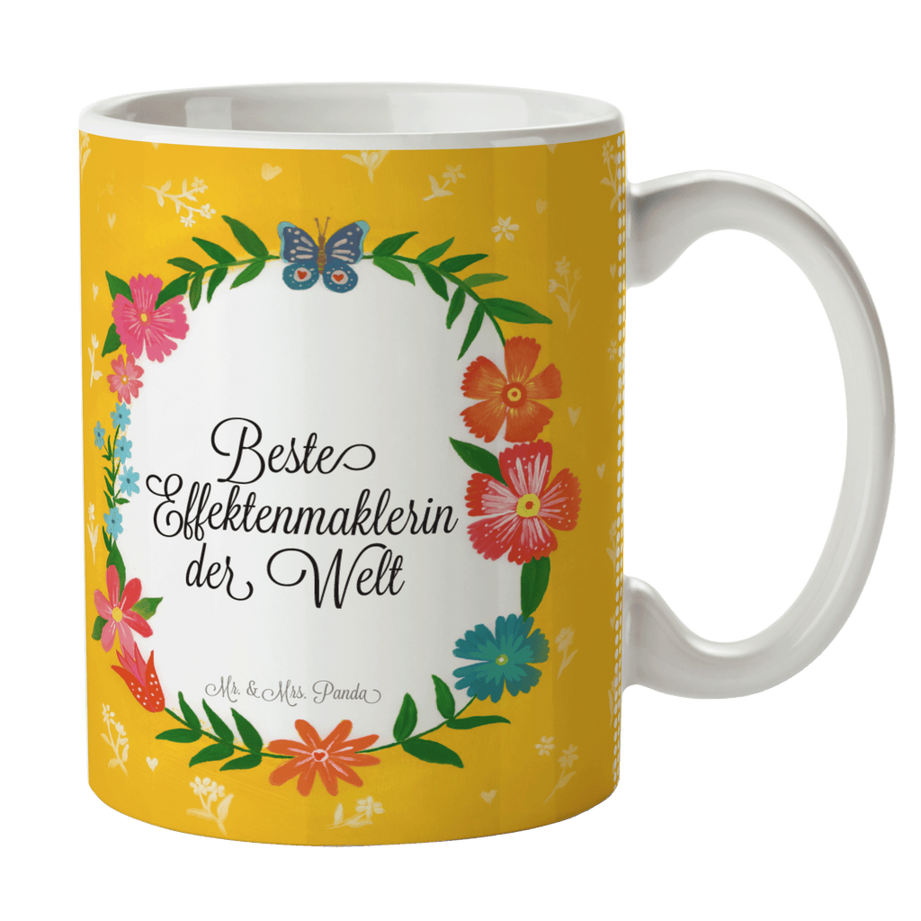 Tasse Design Frame Happy Girls Effektenmaklerin Geschenk Becher, Kaffeetasse, Kaffeebecher, Tee, Frühstück, Büro  