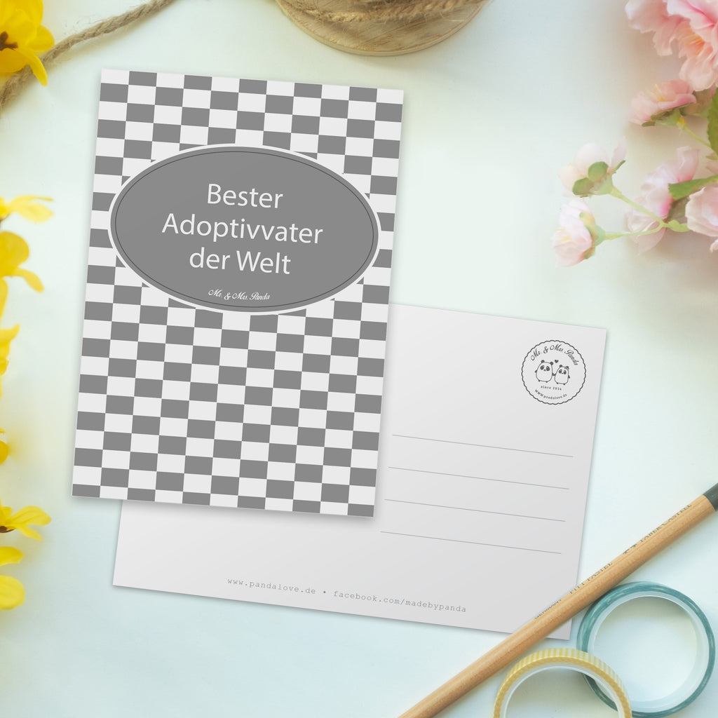Postkarte Win Adoptivvater Geschenkkarte, Grußkarte, Karte, Einladung, Ansichtskarte, Geburtstagskarte, Einladungskarte, Dankeskarte, Gewinner Ziel