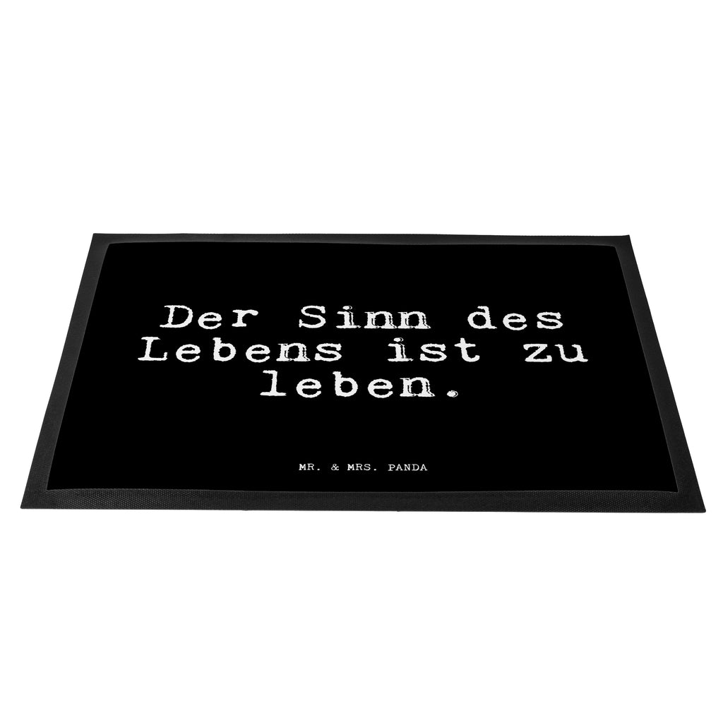 Fußmatte Fun Talk Der Sinn des Lebens ist zu leben. Türvorleger, Schmutzmatte, Fußabtreter, Matte, Schmutzfänger, Fußabstreifer, Schmutzfangmatte, Türmatte, Motivfußmatte, Haustürmatte, Vorleger, Spruch, Sprüche, lustig, Weisheiten, Zitate, Glizer Spruch Sprüche Weisheiten Zitate Lustig Weisheit Worte