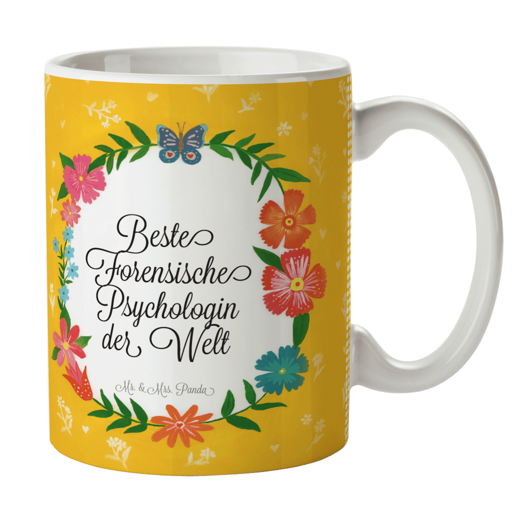 Tasse Design Frame Happy Girls Forensische Psychologin Geschenk Becher, Kaffeetasse, Kaffeebecher, Tee, Frühstück, Büro  